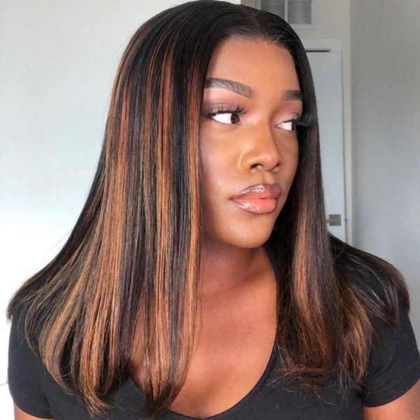 l1b/30 highlight straight wig 250% 13x6x1 t part lace front human hair wigs for black women, Black;brown
l1b/30 highlight straight wig 250% 13x6x1 t part lace front human hair wigs for black women, Black;brown