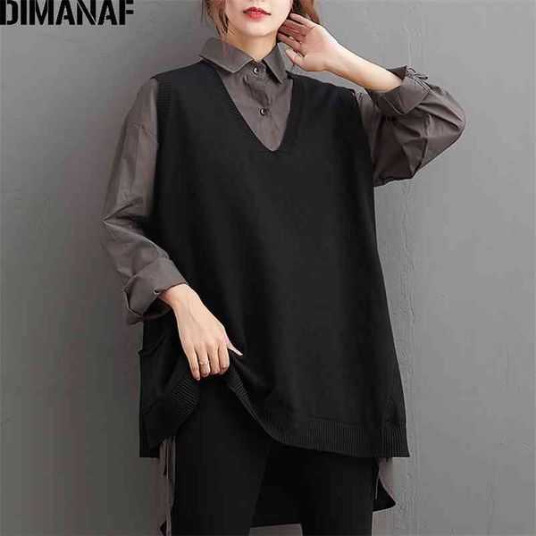 autumn plus size women sets suit basic lady shirt knitting pullover female clothing loose pockets 2 pieces set 210531, White
autumn plus size women sets suit basic lady shirt knitting pullover female clothing loose pockets 2 pieces set 210531, White