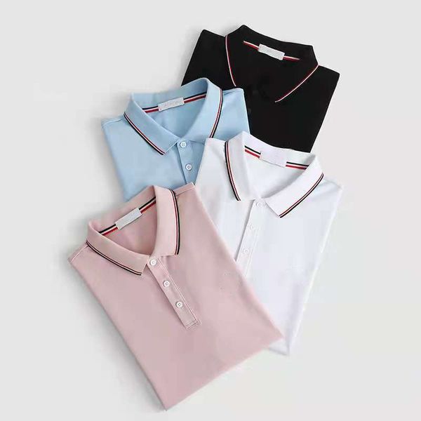 luxury polo shirts men cotton short sleeve lettered print fashion slim fit business men's t shirt, White;black
luxury polo shirts men cotton short sleeve lettered print fashion slim fit business men's t shirt, White;black