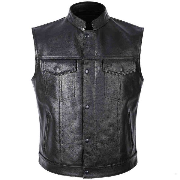 men's vests classical motorcycle biker leather men genuine sleeveless jackets real cowhide motorcade wx12 dhwy, Black;white
men's vests classical motorcycle biker leather men genuine sleeveless jackets real cowhide motorcade wx12 dhwy, Black;white