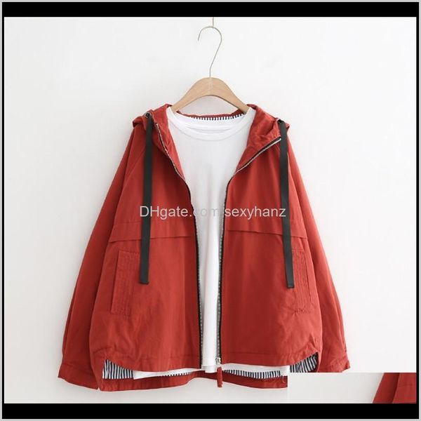 jackets womens clothing apparel drop delivery 2021 spring autumn vintage hooded jacket windbreaker big size short coat women harajuku loose, Black;brown
jackets womens clothing apparel drop delivery 2021 spring autumn vintage hooded jacket windbreaker big size short coat women harajuku loose, Black;brown