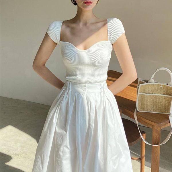 summer women two piece set short sleeve knit sweater and high waist loose oversized pants 2 outfits gym clothing, White;black
summer women two piece set short sleeve knit sweater and high waist loose oversized pants 2 outfits gym clothing, White;black