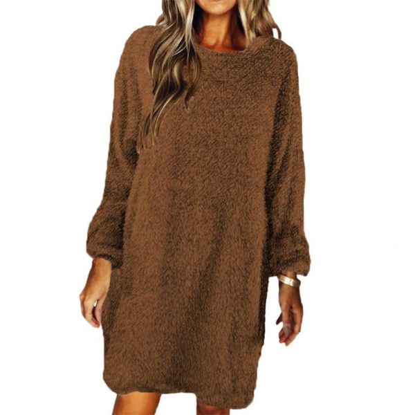 casual dresses sweater dress women solid color plush autumn winter loose round neck long sleeve for 2021 daily wear, Black;gray
casual dresses sweater dress women solid color plush autumn winter loose round neck long sleeve for 2021 daily wear, Black;gray