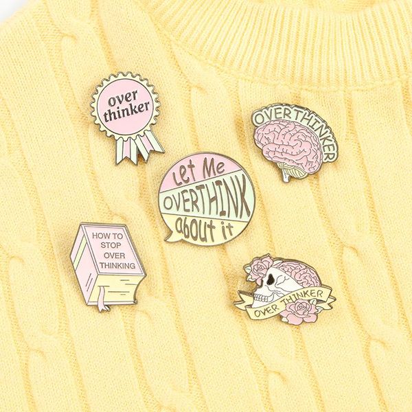 pins, brooches pink series enamel pin custom overthinking award brain skull book bag lapel cartoon badge jewelry gifts for friends, Gray
pins, brooches pink series enamel pin custom overthinking award brain skull book bag lapel cartoon badge jewelry gifts for friends, Gray