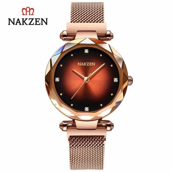 wristwatches nakzen life waterproof diamond watch women luxury quartz stainless steel clock fashion montre femme, Slivery;brown
wristwatches nakzen life waterproof diamond watch women luxury quartz stainless steel clock fashion montre femme, Slivery;brown