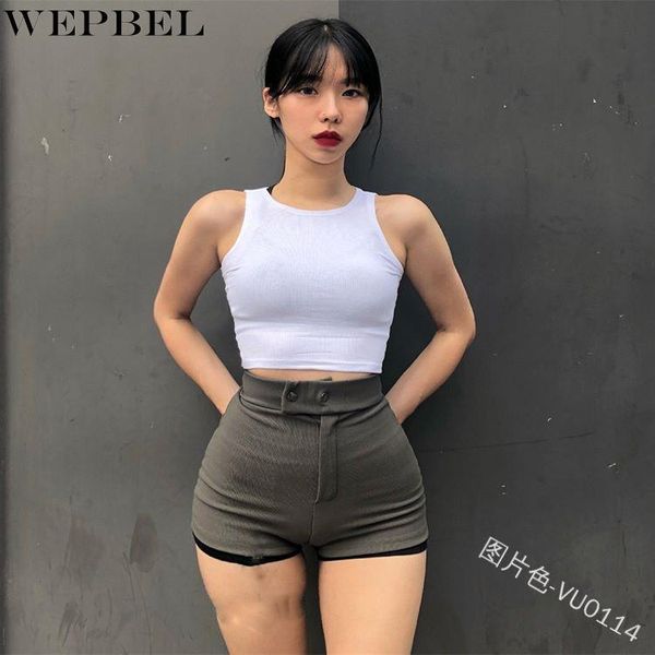 women's shorts wepbel high waist button casual pocket summer solid color slim fit straight, White;black
women's shorts wepbel high waist button casual pocket summer solid color slim fit straight, White;black