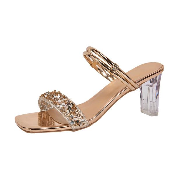 sandals summers women clear high heels bling silver golden crystal rhinestones open toes mules slippers designer 35-41, Black
sandals summers women clear high heels bling silver golden crystal rhinestones open toes mules slippers designer 35-41, Black