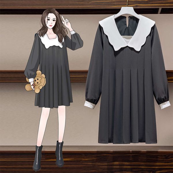 casual dresses dress women clothes spring large women's fat sister french show thin cover belly baby square collar 7bpw, Black;gray
casual dresses dress women clothes spring large women's fat sister french show thin cover belly baby square collar 7bpw, Black;gray