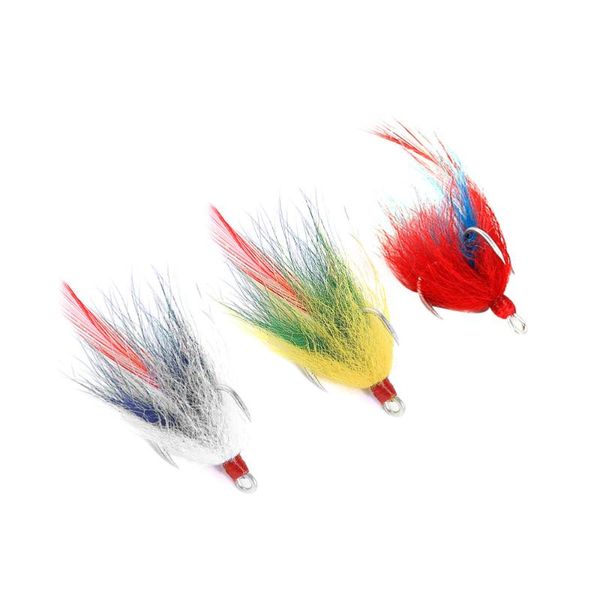 3pcs feather fishing lure fish string hook bait hooks tackle accessories (random color size 1)
3pcs feather fishing lure fish string hook bait hooks tackle accessories (random color size 1)