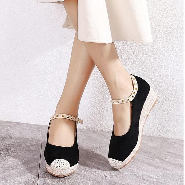 dress shoes eagsity espadrilles mary jane women wedges high heel ankle strap rivet party wedding ladies pumps comfortable, Black
dress shoes eagsity espadrilles mary jane women wedges high heel ankle strap rivet party wedding ladies pumps comfortable, Black