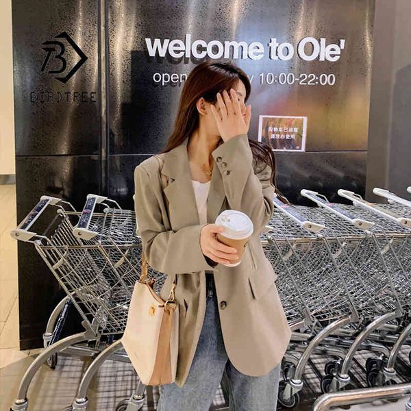 autumn solid color elegant khaki blazer women jacket women's korean style loose v-neck long sleeve cardigan suit c12101x 210419, White
autumn solid color elegant khaki blazer women jacket women's korean style loose v-neck long sleeve cardigan suit c12101x 210419, White