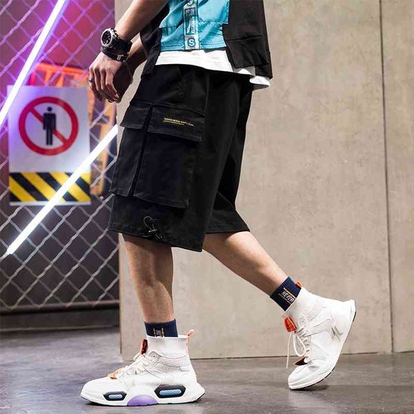 men's shorts men bermuda ribbons elasticated waist big pocket cargo male fashionable leisure mens sweatpants streetwear 6qwu, White;black
men's shorts men bermuda ribbons elasticated waist big pocket cargo male fashionable leisure mens sweatpants streetwear 6qwu, White;black