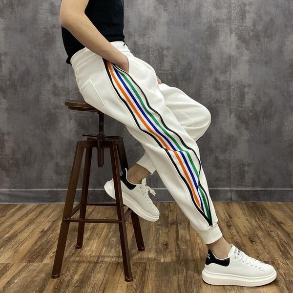 legging reclaim new sports broek men korean color strip casual side rits small foot wire hip hop, Black
legging reclaim new sports broek men korean color strip casual side rits small foot wire hip hop, Black