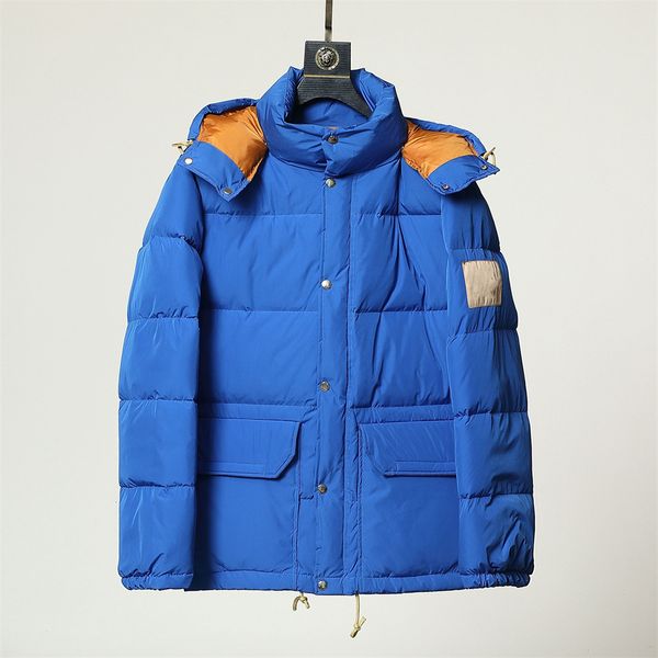 down jacket north joint men's and women's warm hooded bread coat luhan the same style, Black