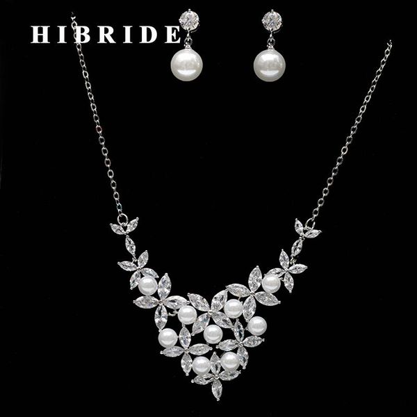 earrings & necklace hibride brazil style flower clear cubic zirconia pearl jewelry sets women bridal earring set dress accessories n-261, Silver
earrings & necklace hibride brazil style flower clear cubic zirconia pearl jewelry sets women bridal earring set dress accessories n-261, Silver