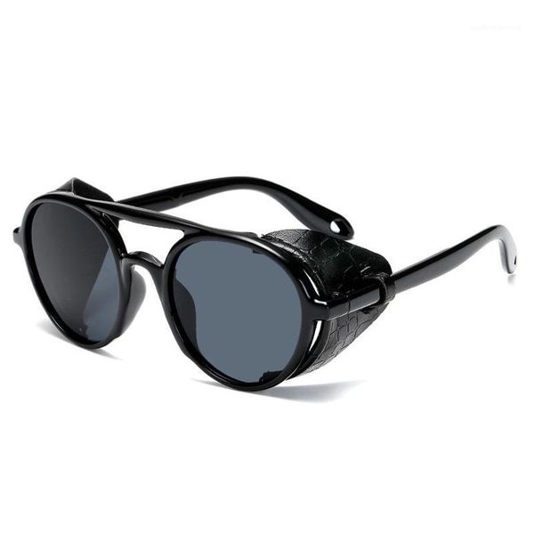 sunglasses fashion steampunk brand design round shades men women vintage punk sun glasses uv400 eyewear, White;black
sunglasses fashion steampunk brand design round shades men women vintage punk sun glasses uv400 eyewear, White;black