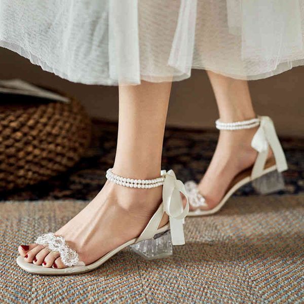 sandals mid-heel pearl strap sandals women's thick heel summer transparent one word with crystal high heels z40l, Black
sandals mid-heel pearl strap sandals women's thick heel summer transparent one word with crystal high heels z40l, Black