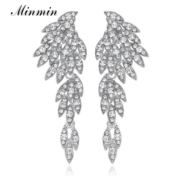 dangle & chandelier minmin 5 colors bridal long drop earrings for women crystal rhinestone eagle weddings jewelry gift eh209, Silver
dangle & chandelier minmin 5 colors bridal long drop earrings for women crystal rhinestone eagle weddings jewelry gift eh209, Silver
