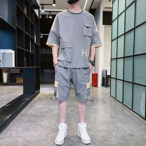 luxury t-shirts casual men's sportswear summer thin ice silk one set of half cloth wear fashion brand short sleeve t-shirt, Black
luxury t-shirts casual men's sportswear summer thin ice silk one set of half cloth wear fashion brand short sleeve t-shirt, Black
