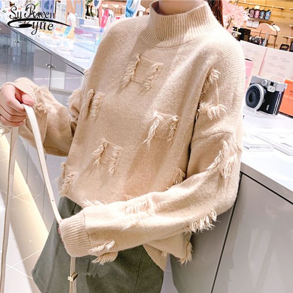 pull femme 19 turtleneck long sleeve sweater women casual solid pullover jumper knitted for winter 5208 50 210508, White;black
pull femme 19 turtleneck long sleeve sweater women casual solid pullover jumper knitted for winter 5208 50 210508, White;black
