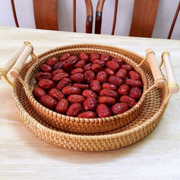 storage baskets 3pcs rattan tray, round basket with handle, hand-woven, tray wicker bread fruit food display
storage baskets 3pcs rattan tray, round basket with handle, hand-woven, tray wicker bread fruit food display