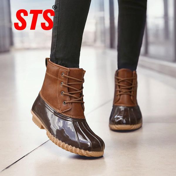 boots sts women snow winter plus velvet keep warm duck mid rubber ladies rain waterproof non-slip casual shoes, Black
boots sts women snow winter plus velvet keep warm duck mid rubber ladies rain waterproof non-slip casual shoes, Black