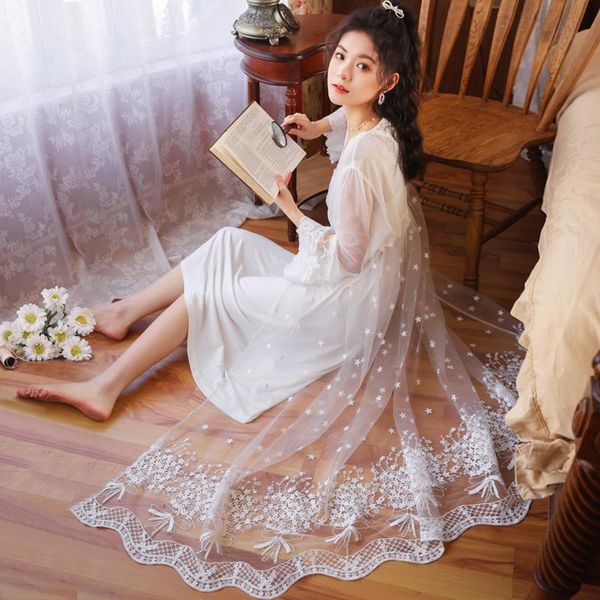 women's sleepwear women elegant gauze embroidery night-robe spaghetti strap modal sleeping skirt girls two-pieces lace vintage nightgow, Black;red
women's sleepwear women elegant gauze embroidery night-robe spaghetti strap modal sleeping skirt girls two-pieces lace vintage nightgow, Black;red
