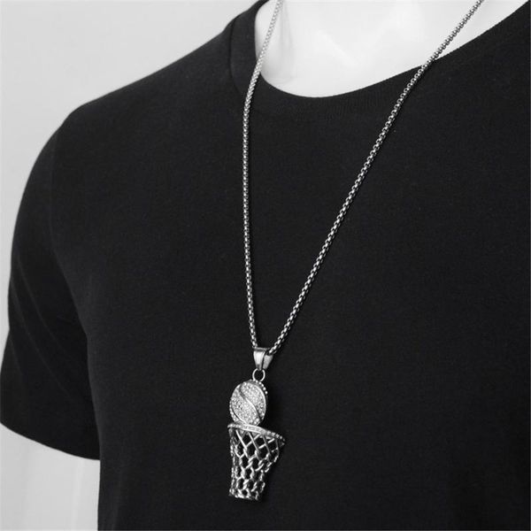 chains hip hop iced out bling sports basketball pendant necklaces rapper gold color stainless steel for women man hiphop jewelry, Silver
chains hip hop iced out bling sports basketball pendant necklaces rapper gold color stainless steel for women man hiphop jewelry, Silver