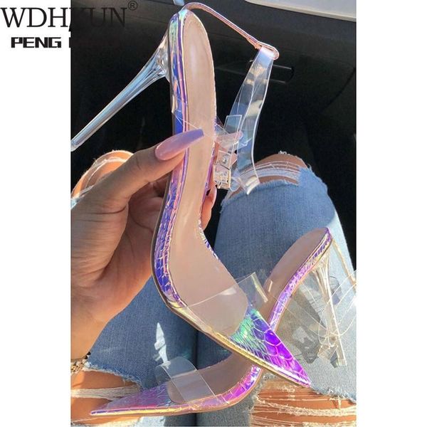 dress shoes pvc 11.5 cm transparent women sandals super thin high heels pointed toe buckle strap pumps pu wedding party colorful size 35-42, Black
dress shoes pvc 11.5 cm transparent women sandals super thin high heels pointed toe buckle strap pumps pu wedding party colorful size 35-42, Black