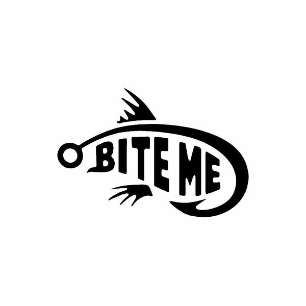 car stickers bite my fish fishing fisherman bait decoration accessories decals waterproof sunscreen black/white,14cm*9cm
car stickers bite my fish fishing fisherman bait decoration accessories decals waterproof sunscreen black/white,14cm*9cm