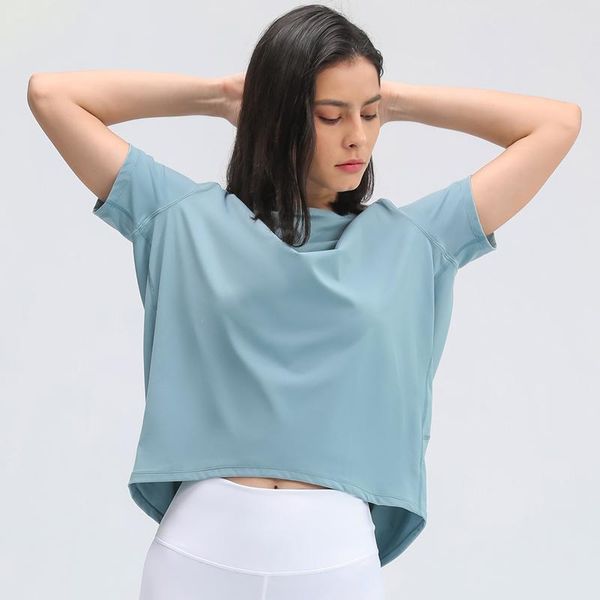 heyyoga women naked feel anti-sweat yoga gym athletic t-shirt sportswear loose fit sport training short sleeved shirts outfit
heyyoga women naked feel anti-sweat yoga gym athletic t-shirt sportswear loose fit sport training short sleeved shirts outfit