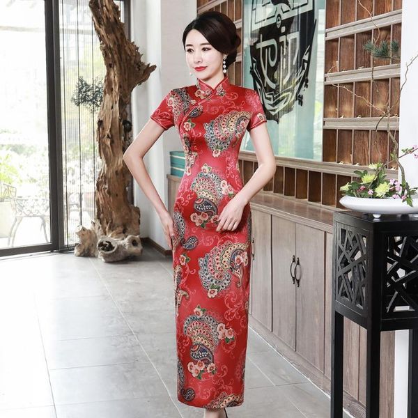 ethnic clothing classsic red long women qipao chinese style high split dress rayon cheongsam big size 3xl 4xl vestidso s-63
ethnic clothing classsic red long women qipao chinese style high split dress rayon cheongsam big size 3xl 4xl vestidso s-63