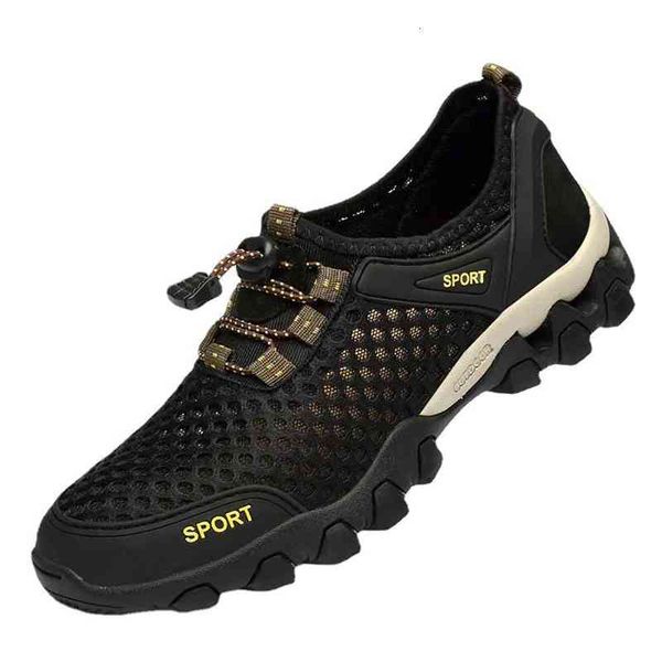 2021 summer casual men's shoes breathable mesh surface outdoor wading mountaineering running, Black
2021 summer casual men's shoes breathable mesh surface outdoor wading mountaineering running, Black