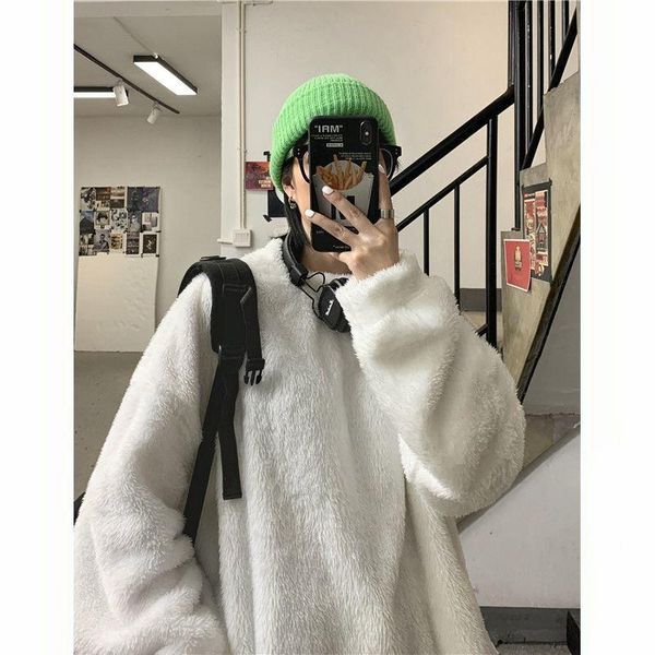 men's hoodies & sweatshirts plush sweatshirt men women hong-kong style solid color winter polar fleece thick for couples korean loose, Black
men's hoodies & sweatshirts plush sweatshirt men women hong-kong style solid color winter polar fleece thick for couples korean loose, Black