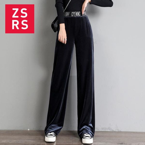 women's pants & capris zsrs 2021 women autumn velvet wide leg black trousers elastic high waist ankle length pant, Black;white
women's pants & capris zsrs 2021 women autumn velvet wide leg black trousers elastic high waist ankle length pant, Black;white