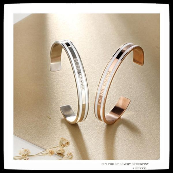 bangle sexmara classic fashion bracelet punk personality ceramic white stripes titanium steel for women men girls jewelry, Black
bangle sexmara classic fashion bracelet punk personality ceramic white stripes titanium steel for women men girls jewelry, Black