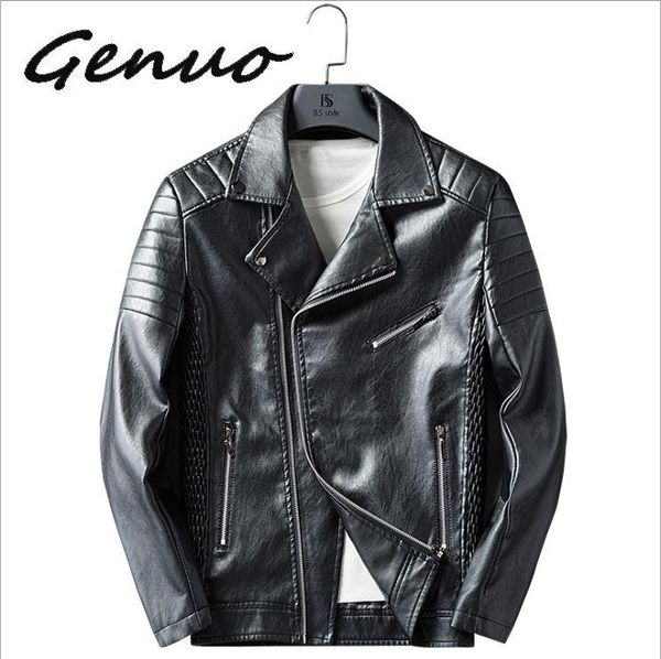 men's fur & faux genuo brand 2021 autumn winter casual zipper pu leather jacket motorcycle men slim fit mens jackets and coats, Black
men's fur & faux genuo brand 2021 autumn winter casual zipper pu leather jacket motorcycle men slim fit mens jackets and coats, Black