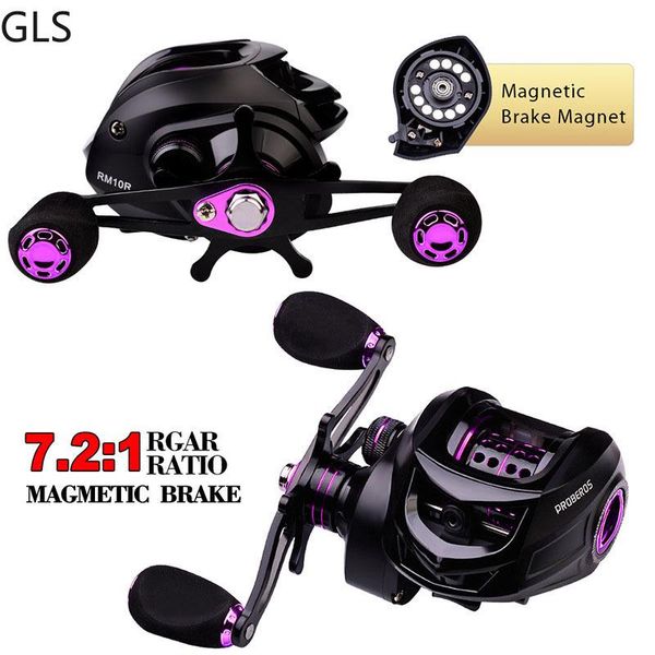 magnetic brake system fishing reel baitcasting reels 7.2:1 gear ratio 10kg max drag carretilha de pesca
magnetic brake system fishing reel baitcasting reels 7.2:1 gear ratio 10kg max drag carretilha de pesca