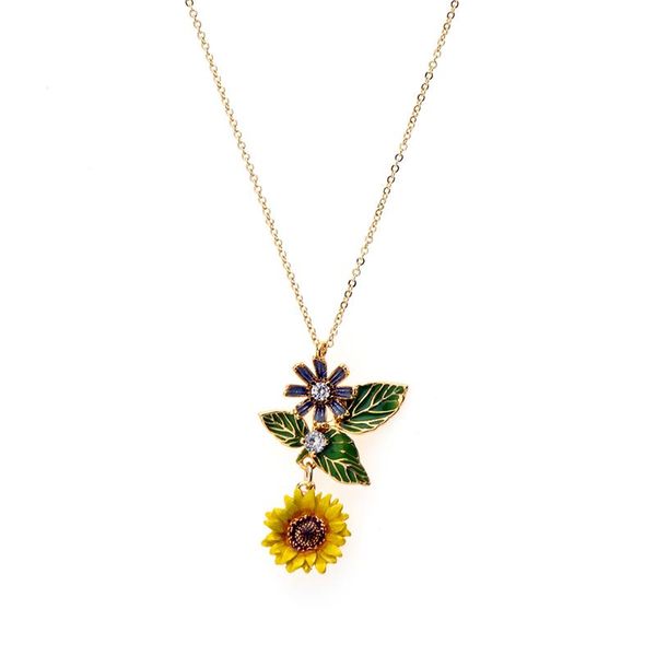 jaeeyin 2021 fashion necklace gold color sunflower link chain pendant 3d enamel plant jewelry ethnic gift for girls women necklaces, Silver
jaeeyin 2021 fashion necklace gold color sunflower link chain pendant 3d enamel plant jewelry ethnic gift for girls women necklaces, Silver