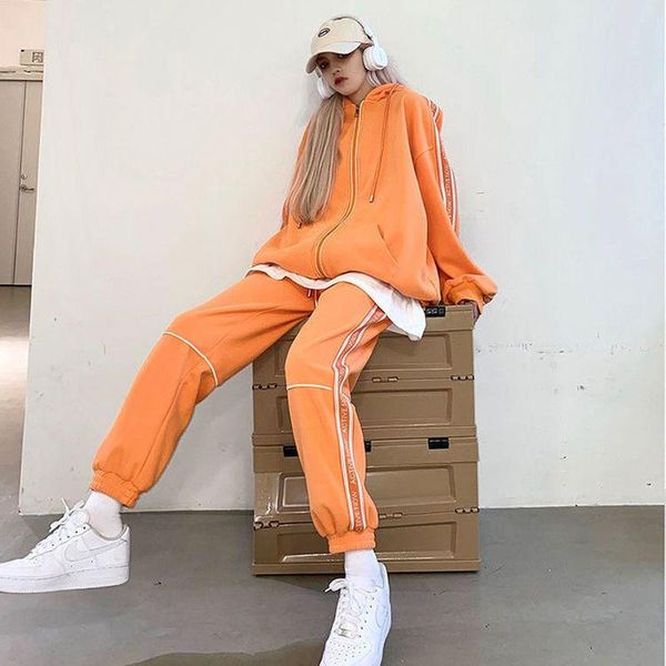 gym clothing sports two-piece suit women korean student sweatshirt loose autumn thin running clothes jacket trousers casual sets, White;black
gym clothing sports two-piece suit women korean student sweatshirt loose autumn thin running clothes jacket trousers casual sets, White;black