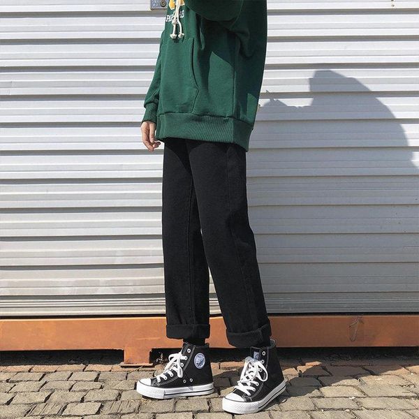 high-waisted straight jeans female loose-fitting students spring and autumn hundred with thin casual pants wide-legged women's, Blue
high-waisted straight jeans female loose-fitting students spring and autumn hundred with thin casual pants wide-legged women's, Blue