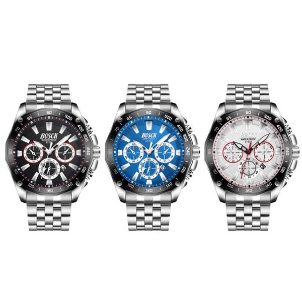 wristwatches fashion luxury men quartz sports watch timepieces chronograph watches clock, Slivery;brown
wristwatches fashion luxury men quartz sports watch timepieces chronograph watches clock, Slivery;brown