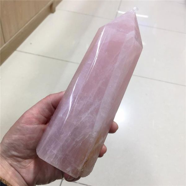 big size natural pink rose quartz crystal obelisk wand point healing stones tower fengshui for home decoration decorative objects & figurine
big size natural pink rose quartz crystal obelisk wand point healing stones tower fengshui for home decoration decorative objects & figurine