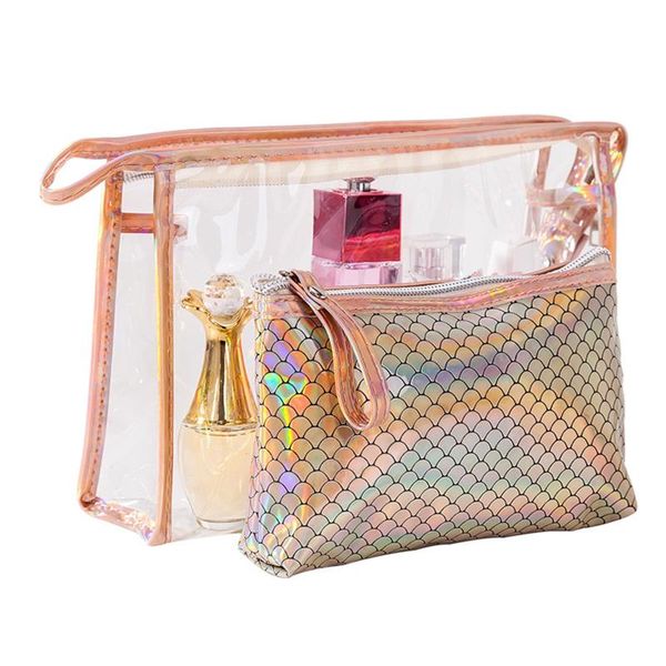 storage bags waterproof women's cosmetic bag two piece set fish scale hologram travel toiletry makeup
storage bags waterproof women's cosmetic bag two piece set fish scale hologram travel toiletry makeup