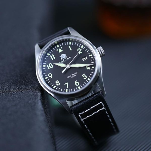 wristwatches steeldive 1940 dive watches men 200m mechanical watch automatic luxury sapphire crystal man, Slivery;brown 
wristwatches steeldive 1940 dive watches men 200m mechanical watch automatic luxury sapphire crystal man, Slivery;brown