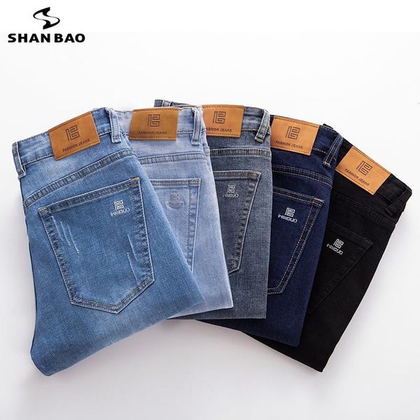 men's jeans shan bao 2021autumn brand fit straight stretch denim classic style embroidered youth fashion slim blue black
men's jeans shan bao 2021autumn brand fit straight stretch denim classic style embroidered youth fashion slim blue black
