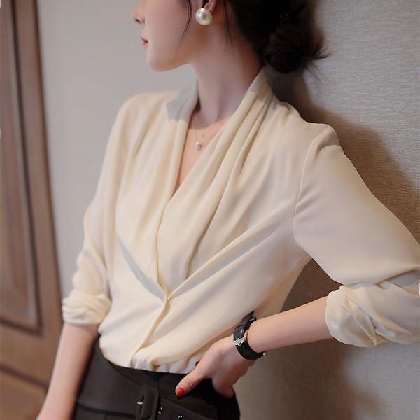women's jackets light mature style silk shirt design sense niche 2021 spring blouse women, Black;brown
women's jackets light mature style silk shirt design sense niche 2021 spring blouse women, Black;brown