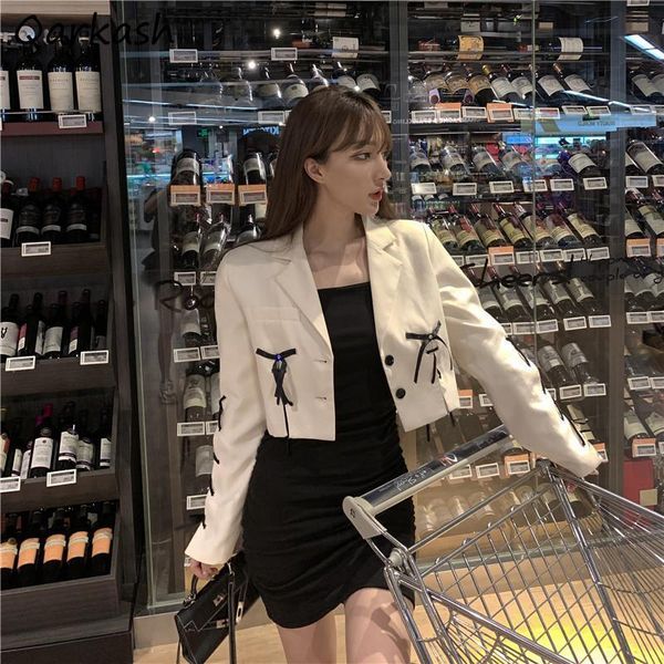 women's suits & blazers women cropped college clothes fashion long sleeve outerwear streetwear all-match ins spring sun-proof thin simp, White;black
women's suits & blazers women cropped college clothes fashion long sleeve outerwear streetwear all-match ins spring sun-proof thin simp, White;black