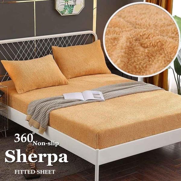 sheets & sets winter warm solid sherpa fabric elastic band fitted sheet mattress cover super soft king size bed and cases
sheets & sets winter warm solid sherpa fabric elastic band fitted sheet mattress cover super soft king size bed and cases