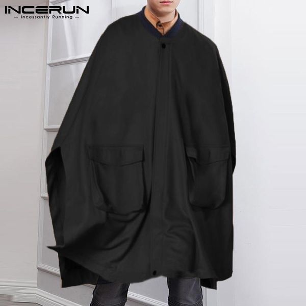 men's trench coats fashion men cloak zipper solid color o-neck streetwear pockets oversized ponchos autumn winter casual incerun, Tan;black
men's trench coats fashion men cloak zipper solid color o-neck streetwear pockets oversized ponchos autumn winter casual incerun, Tan;black